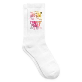 Trompete - Tennissocken - Weiß - Rechts