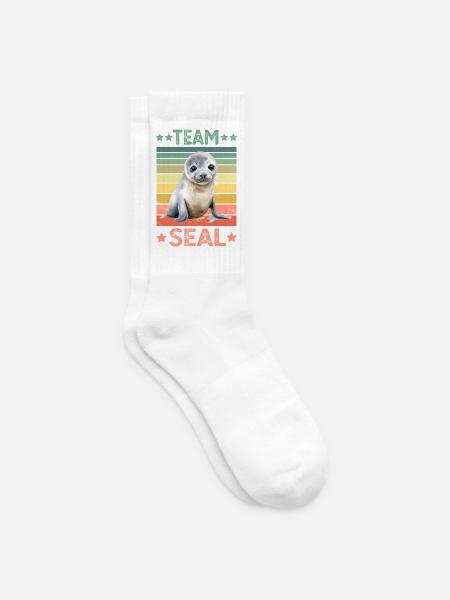 Robbe Seehund - Tennissocken - Weiß