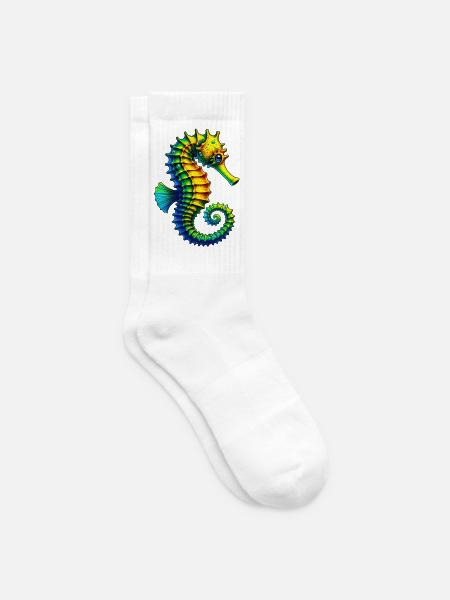 Seepferdchen - Tennissocken - Weiß