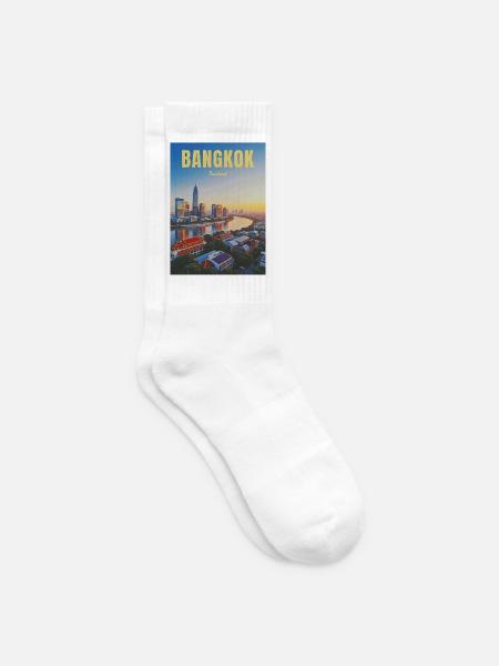 Bangkok City Thailand - Tennissocken - Weiß