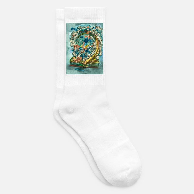 Magical novel - Tennis socks - white