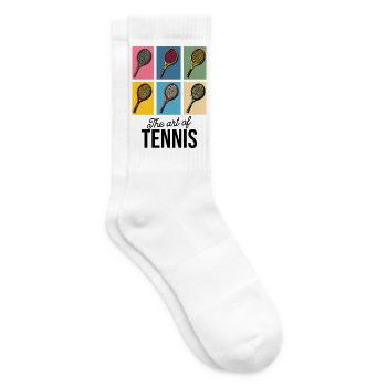 The Art of Tennis Pop Art Racket Shirt - Tennis socks - white - Right