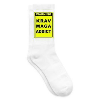 Warnung Krav Maga Süchtiger - Tennissocken - Weiß - Rechts