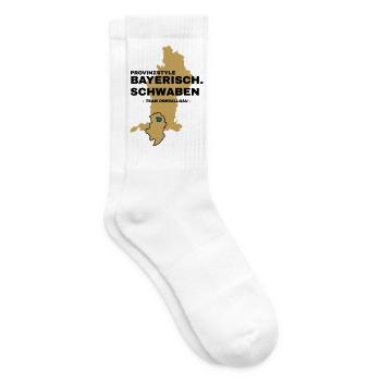 Swabia | OBERALLGÄU - Tennis socks - white - Right