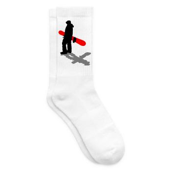 Planche à neige - Chaussettes de tennis - blanc - Droite