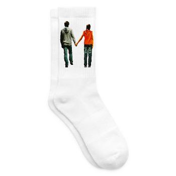 Love - You Complete Me Graphic - Tennis socks - white - Right
