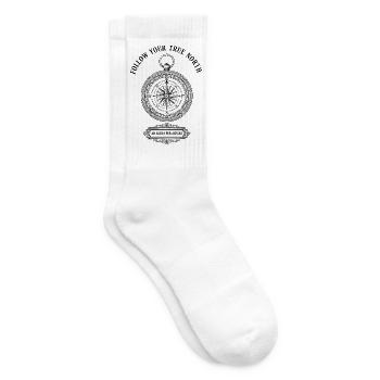 Boussole des Sentiers d’Aventure - Chaussettes de tennis - blanc - Droite