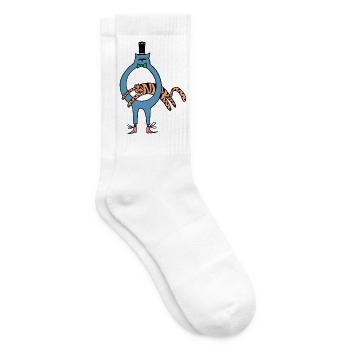 Tiger_Jump - Tennis socks - white - Right