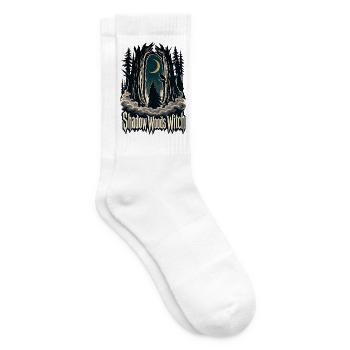 Sorcière des Bois Sombres, Forêt des Sorcières des Bois de l’Ombre - Chaussettes de tennis - blanc - Droite