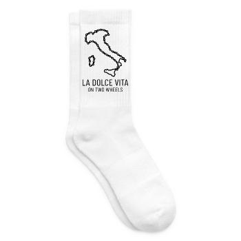 Italy Cycling Dolce Vita Shirt - Tennis socks - white - Right