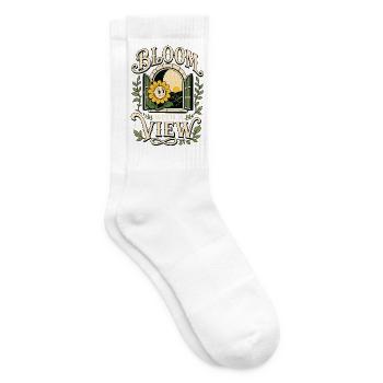 Bloom With a View Sunflower - Tennis socks - white - Right