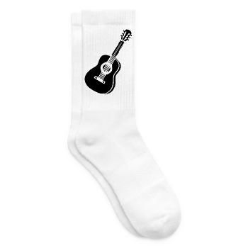 Gitarre Geschenk Gitarrist Musiker Geschenkidee - Tennissocken - Weiß - Rechts
