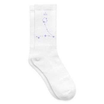 Sternzeichen Stern Pastel Purpur - Tennissocken - Weiß - Rechts