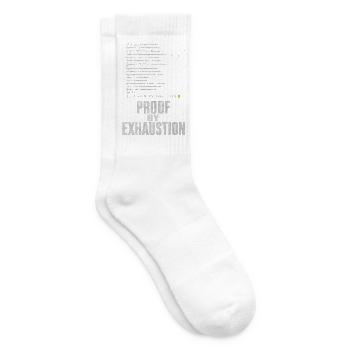 Beweis Durch Erschoepfung Mathelehrer Herren Damen - Tennissocken - Weiß - Rechts