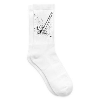 Feldhockey - Tennissocken - Weiß - Rechts