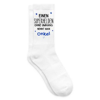 Onkel Superheld - Tennissocken - Weiß - Rechts