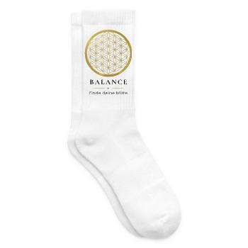 Blume des Lebens – Lebensblume & Heilige Geometrie - Tennissocken - Weiß - Rechts