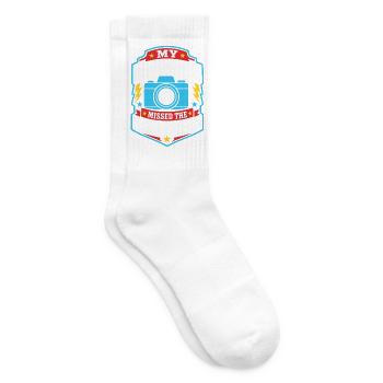 My Camera Missed the Small Talk - Tennissocken - Weiß - Rechts