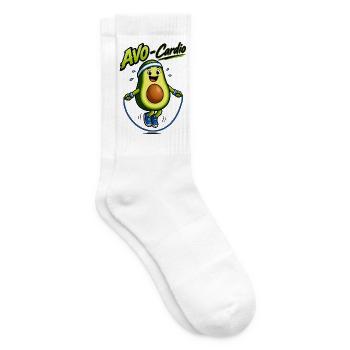 Avocado Cardio Jumping - Tennissocken - Weiß - Rechts
