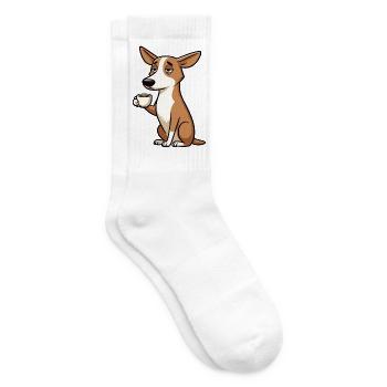 Podenco Podencos Podencoliebhaber Podencobesitzer - Tennissocken - Weiß - Rechts