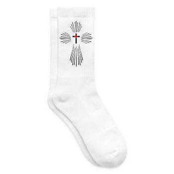 Heiliger Geist Kreuz - Tennissocken - Weiß - Rechts