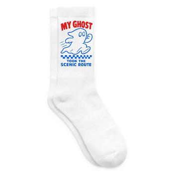 My Ghost Took the Scenic Route – Geist - Tennissocken - Weiß - Rechts