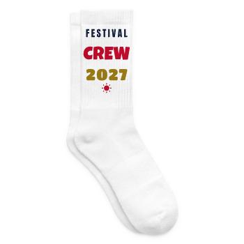 Festival Crew 2027 Squad Gruppe Outfit - Tennissocken - Weiß - Rechts