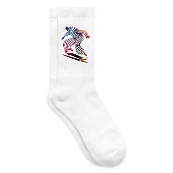 Skateboarder - Tennissocken - Weiß - Rechts