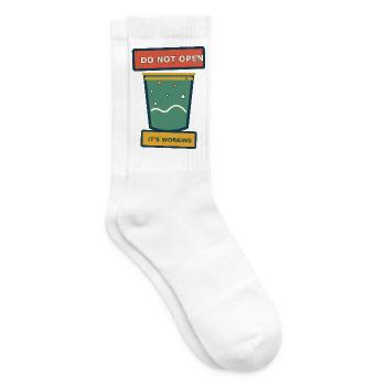 Fermentation – Nicht öffnen, es funktioniert - Tennissocken - Weiß - Rechts