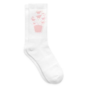 Pastellpapierflug Blütenzauber - Tennissocken - Weiß - Rechts