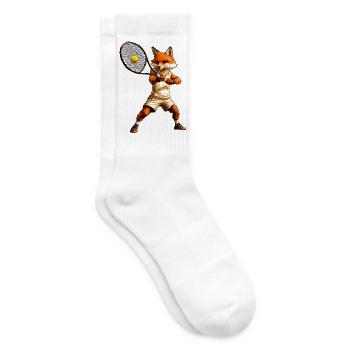 Tennisspieler Fuchs - Tennissocken - Weiß - Rechts