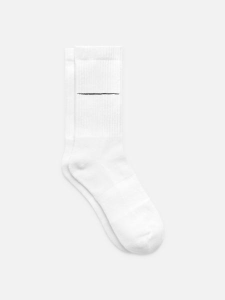 refroidir ligne coup de pinceau raye la ligne farb - Tennissocken - Weiß