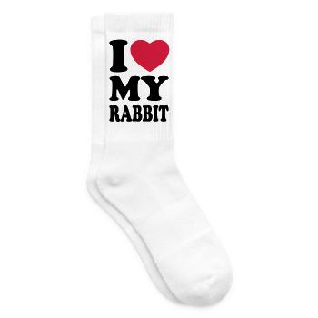 I love my rabbit - Tennis socks - white - Right