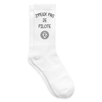 Course Automobile / Voiture / Sport / Pilote - Chaussettes de tennis - blanc - Droite