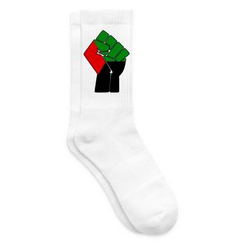 POING MADA - Chaussettes de tennis - blanc - Droite