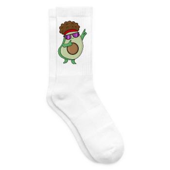 Coole Avacado Tanz - Tennissocken - Weiß - Rechts
