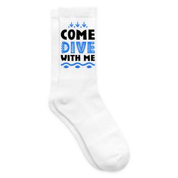 Funny sayings for divers - Tennis socks - white - Right