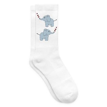 elefanten doppelt - Tennissocken - Weiß - Rechts