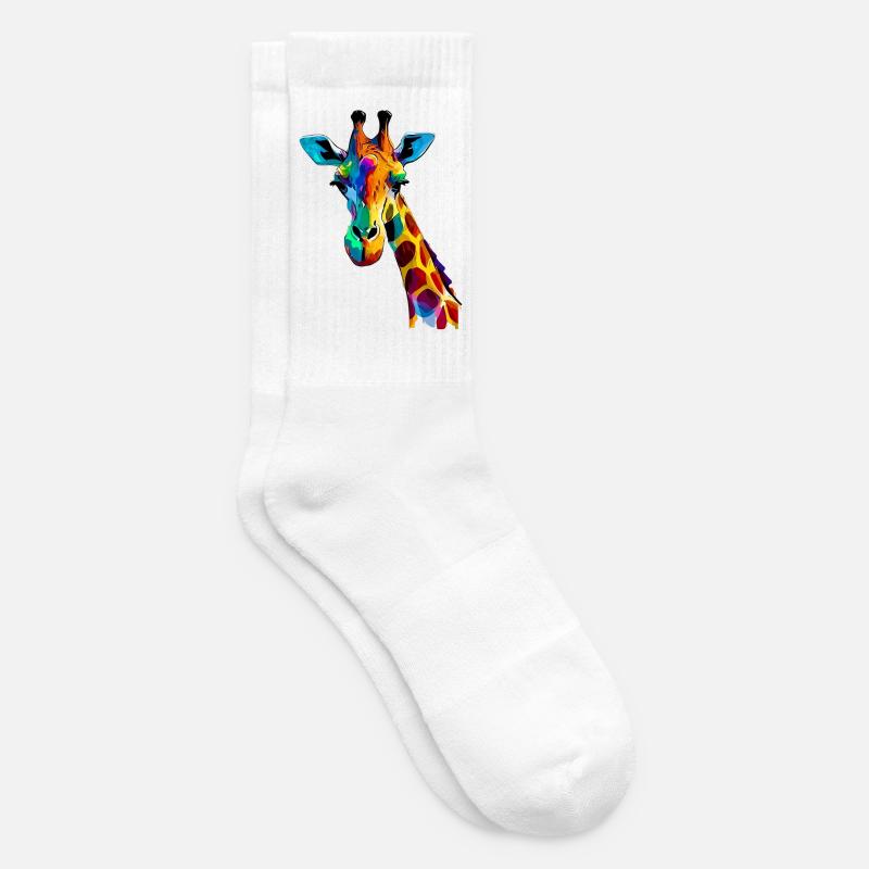 Giraffe - Tennissocken - Weiß