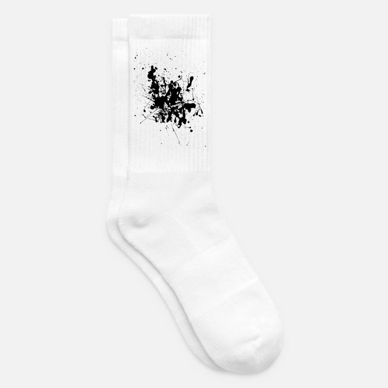 Black.Splash - Tennissocken - Weiß