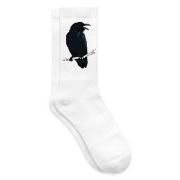 Black Raven - Tennis socks - white - Right