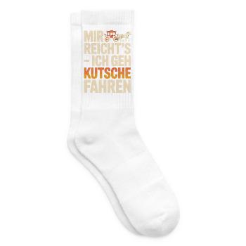  Mir Reichts Ich Geh Kutsche Fahren Lustiger - Tennissocken - Weiß - Rechts