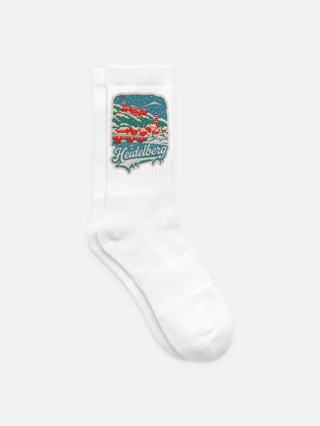Heidelberg Winterlandschaft - Tennissocken - Weiß