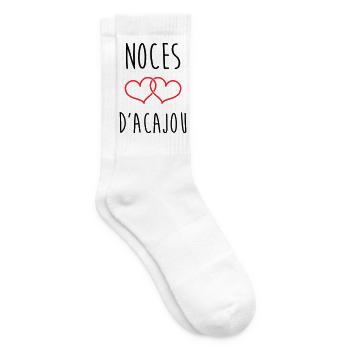 Mahogany Wedding 27 Years - Tennis socks - white - Right