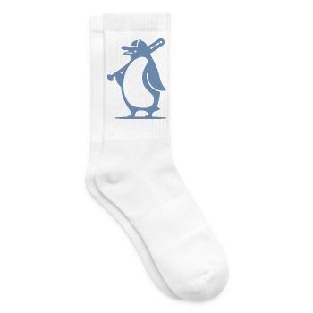 Pinguin Baseballspieler Silhouette - Tennissocken - Weiß - Rechts