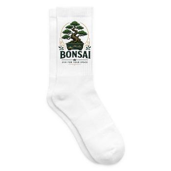 Japanische Bonsai-Baum Pflanze Zen-Garden Bonsai - Tennissocken - Weiß - Rechts