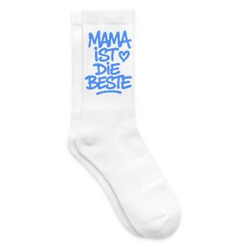 Mama ist einfach die Beste - Tennissocken - Weiß - Rechts