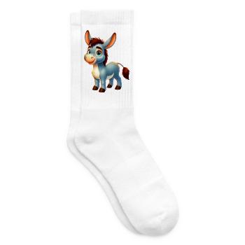 Esel-Maultier - Tennissocken - Weiß - Rechts