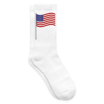 Flagge der Vereinigten Staaten - Tennissocken - Weiß - Rechts