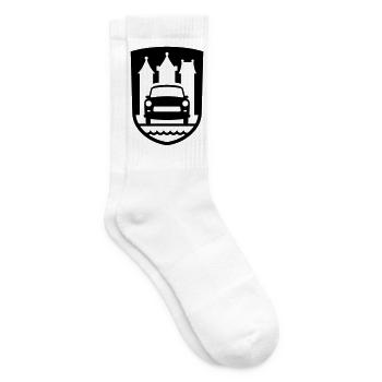 Trabi Motorsport Zwickau (Farbe änderbar) - Tennissocken - Weiß - Rechts